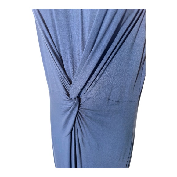 T Tahari Front Twist Crew Neck Sleeveless Maxi Dress Size S - Picture 4 of 6